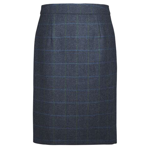 Navy Tweed Skirt 